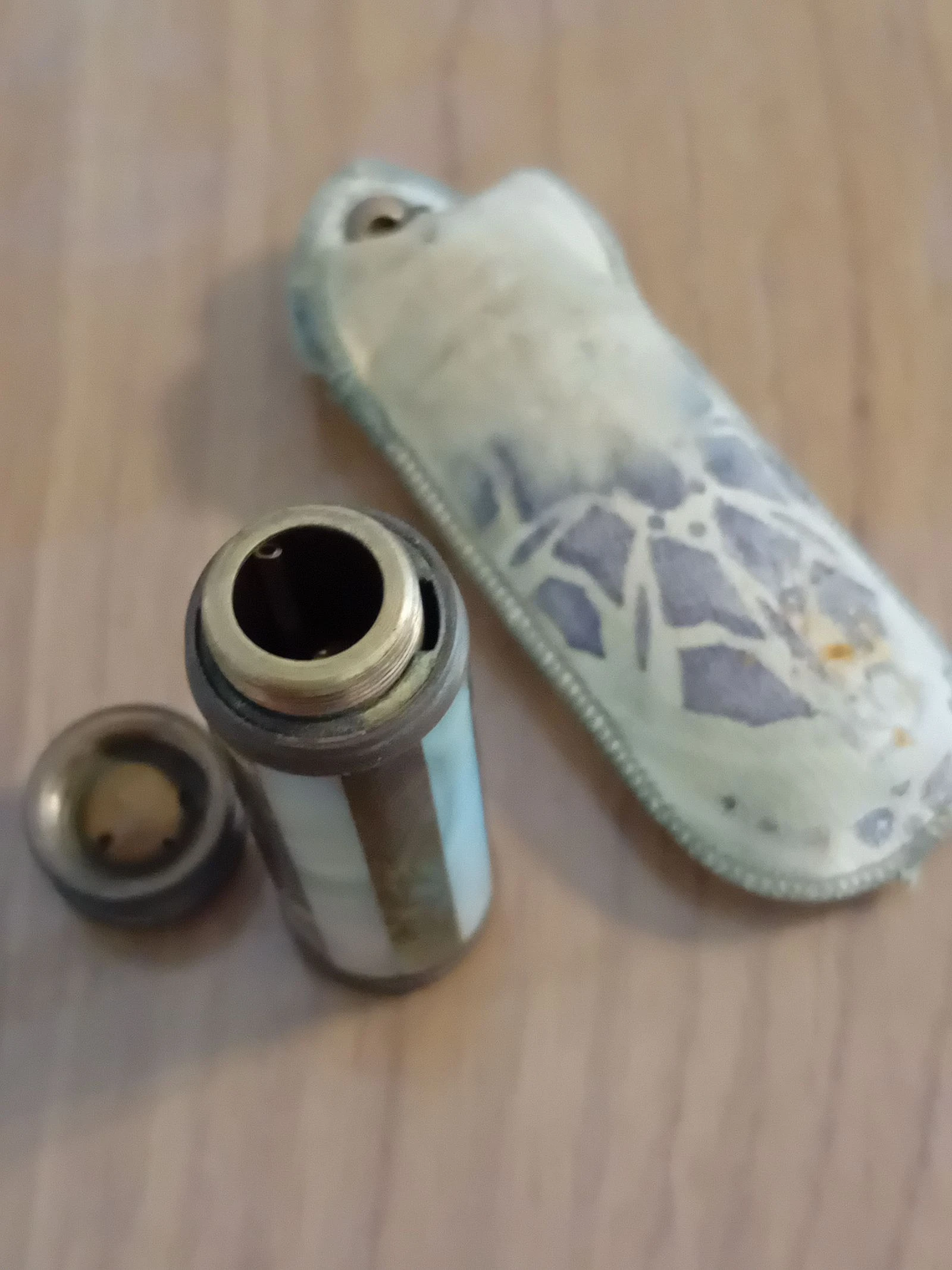 Klein vintage parfumflesje met etui – photo 3